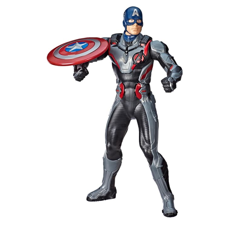 Marvel Avengers Avengers : Phase finale - Figurine Captain America Lance-bouclier de 33 cm avec plus de 15 sons et phrases