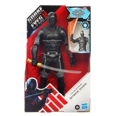 Snake Eyes: G.I. Joe Origins Ninja Strike Snake Eyes Collectible 12-Inch Scale Figure with Action Feature, Ages 4 and Up