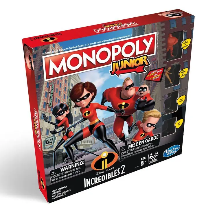 Jeu Monopoly Junior : édition Les Incroyable 2 de Disney/Pixar