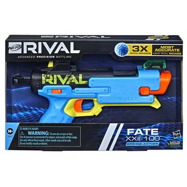 Nerf Rival Fate XXII-100 Blaster, Most Accurate Nerf Rival System, Adjustable Rear Sight, 3 Nerf Rival Accu-Rounds