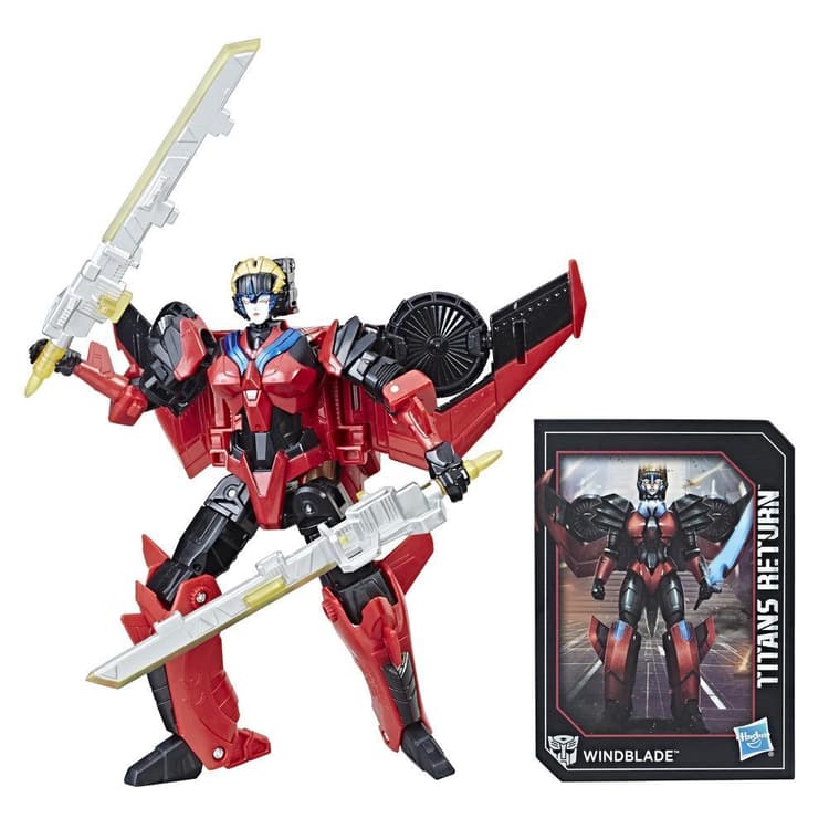 Transformers Generations Titans Return - Figurines Windblade et Scorchfire de classe de luxe