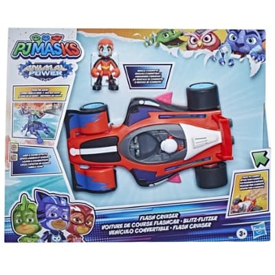 PJ Masks Animal Power Flash Cruiser Preschool Toy, Converting Car with Lights and Sounds, Vehicle Toy for Ages 3 and Up