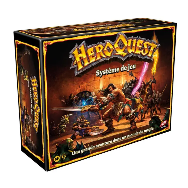Jeu de société Avalon Hill HeroQuest Game System, jeu d'aventure immersif et fantastique de type Dungeon Crawler