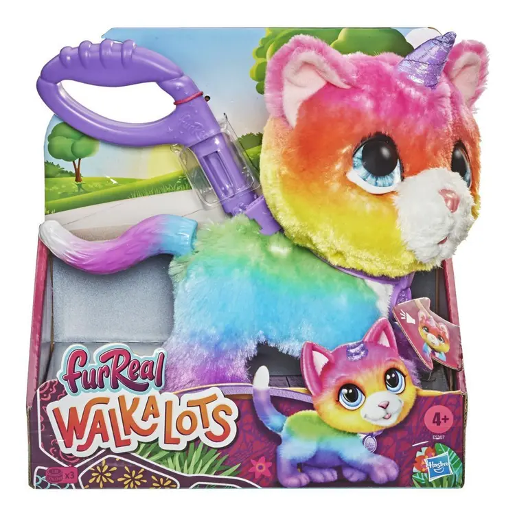 furReal Walkalots Big Wags Interactive Unicorn Cat Pet, Ages 4 and Up