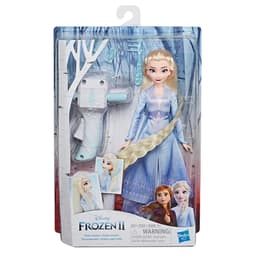 Disney Frozen Sister Styles Elsa Fashion Doll With Extra-Long Blonde Hair, Braiding Tool and Hair Clips - Toy For Kids Ages 5 and Up