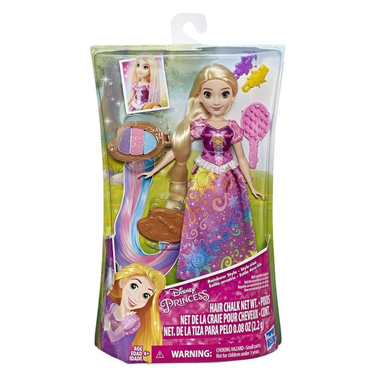 Disney Princess Rainbow Styles Rapunzel, Hair Play Doll