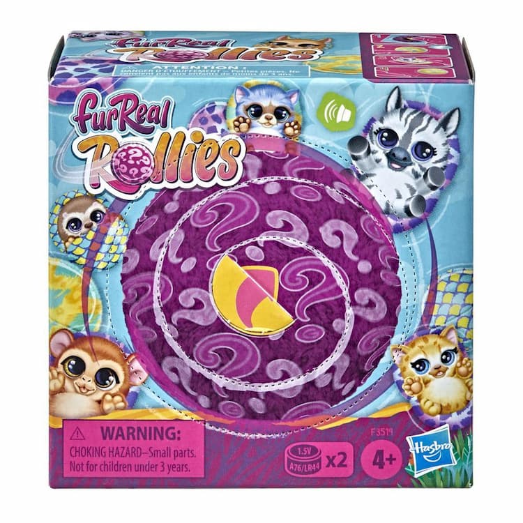 furReal Rollies Plush Toy: Unboxing Fun, Electronic Sounds, Surprise Accessory; 9 Pets to Collect, Ages 4 and Up