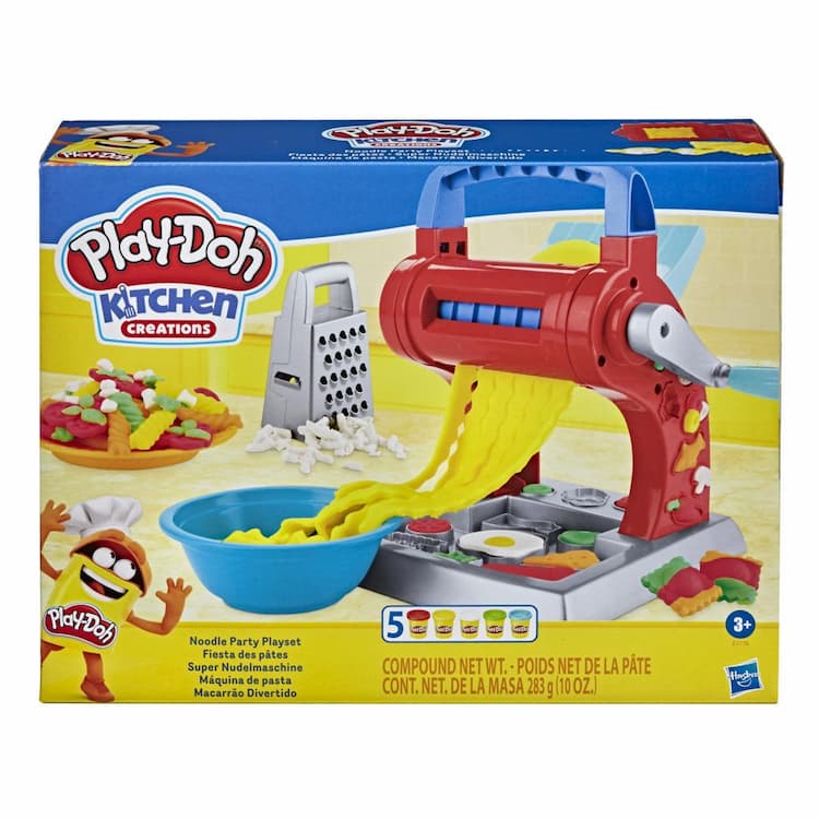 Play-Doh Kitchen Creations Noodle Party Playset with 5 Non-Toxic Play-Doh Colors 