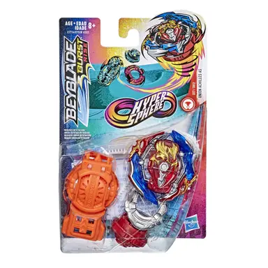 Beyblade Burst Rise Hypersphere Union Achilles A5 Starter Pack -- Battling Top Toy and Right/Left-Spin Launcher
