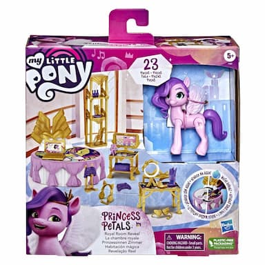 My Little Pony: A New Generation Movie Royal Room Reveal Princess Pipp Petals - 3-Inch Pony, Water-Reveal Toy for Kids