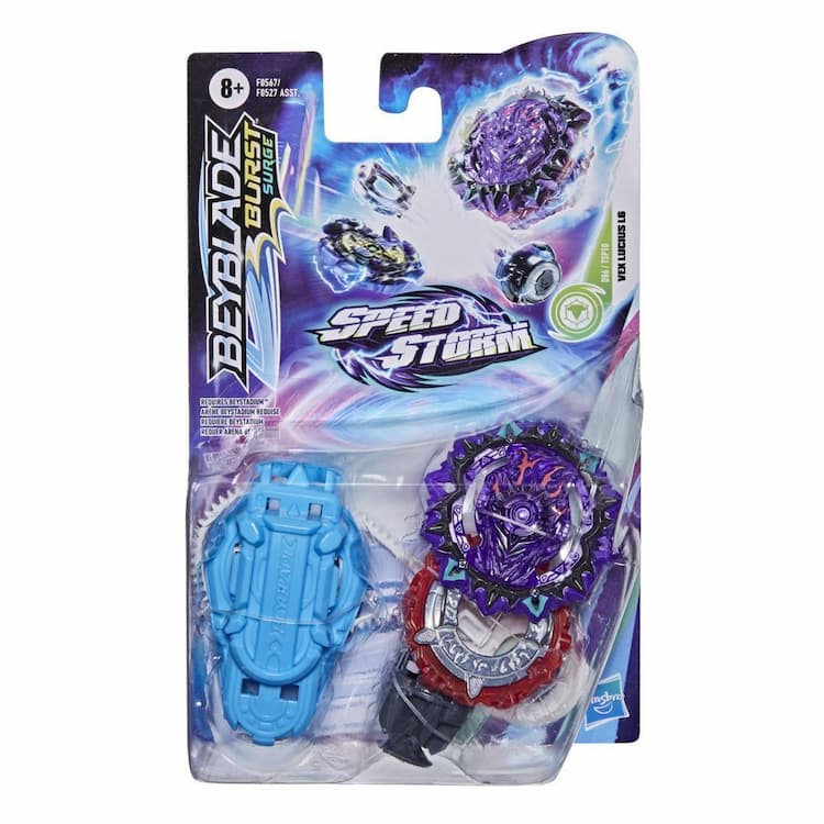 Beyblade Burst Surge Speedstorm Vex Lucius L6 Spinning Top Starter Pack -- Battling Game Top Toy with Launcher