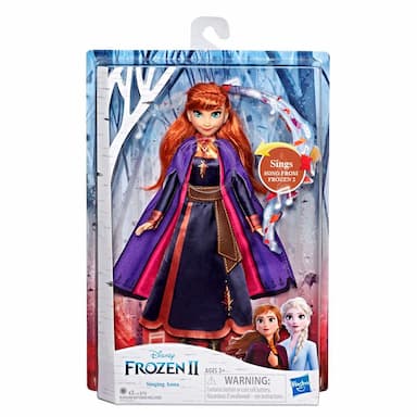 Disney Frozen Singing Anna Fashion Doll with Music Wearing a Purple Dress Inspired by Disney Frozen 2