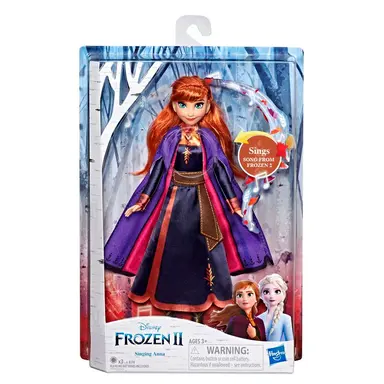 Disney Frozen Singing Anna Fashion Doll with Music Wearing a Purple Dress Inspired by Disney Frozen 2