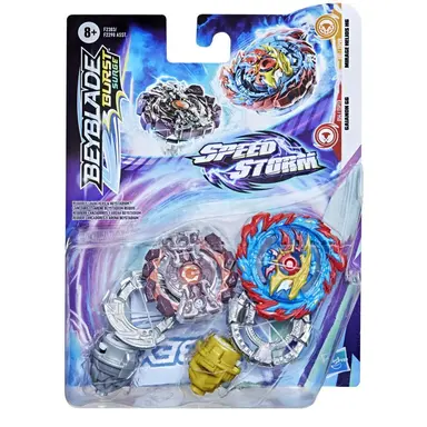 Beyblade Burst Surge Speedstorm Mirage Helios H6 and Gaianon G6 Spinning Top Dual Pack -- Battling Game Top Toy