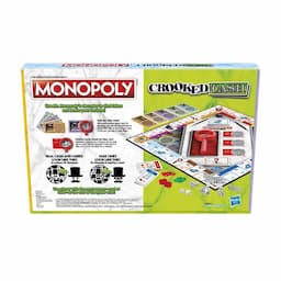 Monopoly Crooked Cash Board Game For Families and Kids Ages 8 and Up, Includes Mr. Monopoly's Decoder