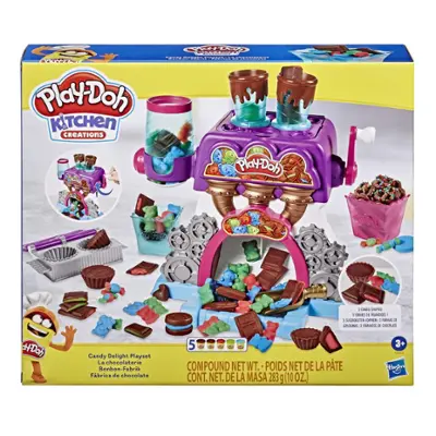 Play-Doh Kitchen Creations, La chocolaterie avec 5 couleurs de pâte Play-Doh atoxique