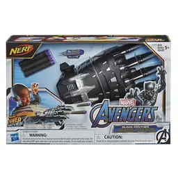 NERF Power Moves Marvel Avengers Black Panther Power Slash NERF Dart-Launching Toy for Kids Roleplay, Kids Ages 5 and Up