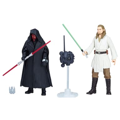 STAR WARS - FIGURINE 10CM DARTH MAUL ET QUIGON JINN