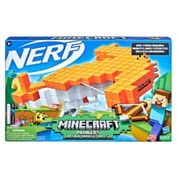 Nerf Minecraft Pillager's Crossbow Dart-Blasting Crossbow, Real Crossbow Action, Includes 3 Official Nerf Elite Darts