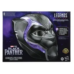 Marvel Legends Series Black Panther Premium Electronic Role Play Helmet with Light FX and Flip-Up/Flip-Down Lenses