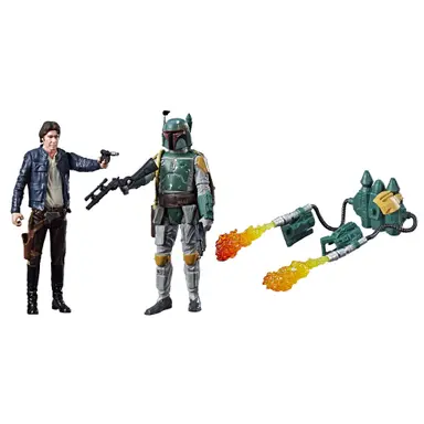 Confezione da due personaggi Star Wars Han Solo e Boba Fett