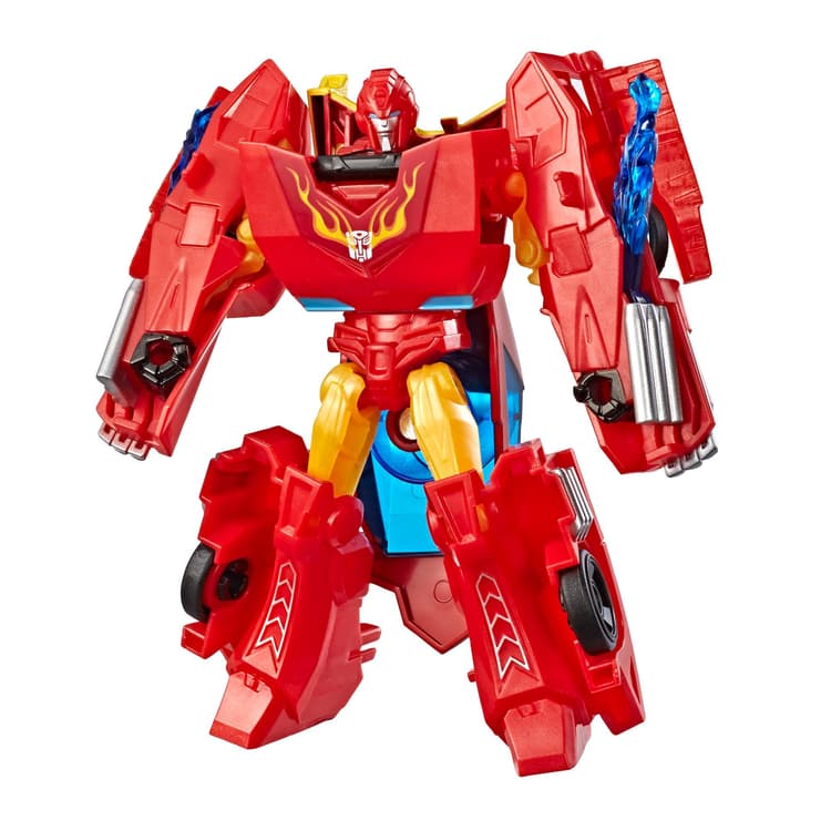 Transformers Cyberverse Action Attackers: Warrior Class Hot Rod Action Figure Toy