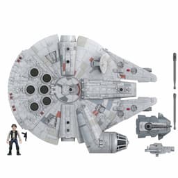 Star Wars Mission Fleet Han Solo Millennium Falcon-figur og -kjøretøy på 6 cm, leker for barn fra 4 år