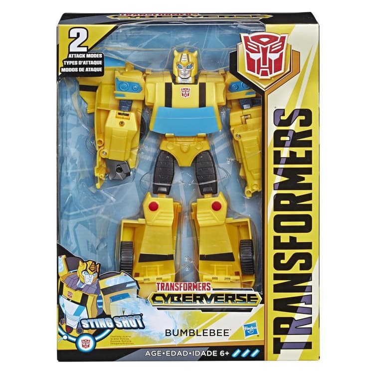 Transformers Cyberverse Action Attackers: Ultimate Class Bumblebee Action Figure Toy
