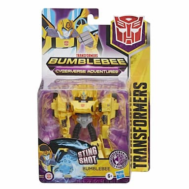 Transformers Bumblebee Cyberverse Adventures Action Attackers Warrior Class Bumblebee Action Figure, 5.4-inch
