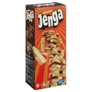 Jogo Hasbro Gaming Jenga Clássico - Jogo de Torre para 1 ou mais Jogadores - A2120 - Hasbro