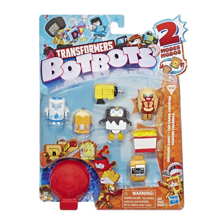 Transformers BotBots Toys Series 1 Greaser Gang 8-Pack -- Mystery 2-In-1 Collectible Figures!