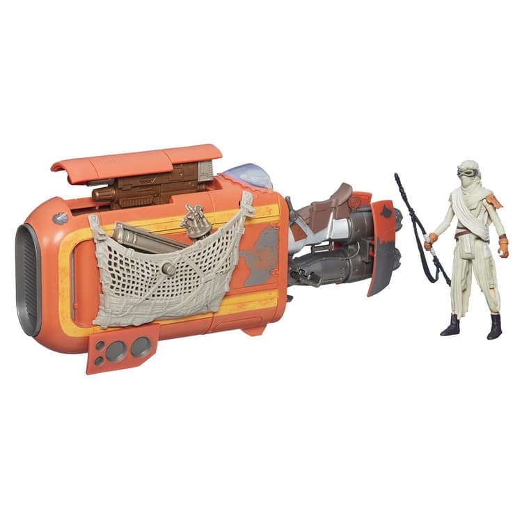Star Wars O Despertar da Força Moto Speeder de Rey (Jakku) de 9,5 cm