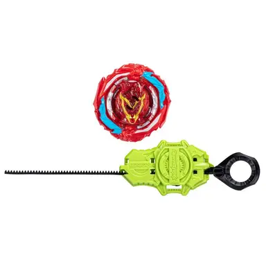 Pião e Lançador Beyblade Burst QuadStrike - Kit inicial Beyblade Burst QuadStrike - Zeal Achilles A8 - F6806 - Hasbro