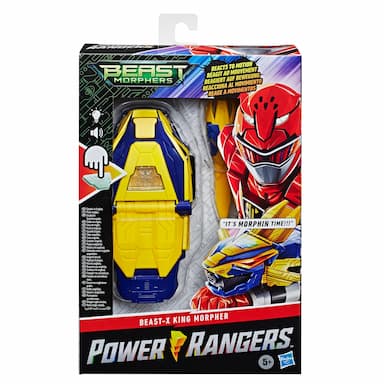 Power Rangers Beast Morphers Beast-X King Morpher Electronic Roleplay Toy Motion Reactive with Lights and 20+ Sounds