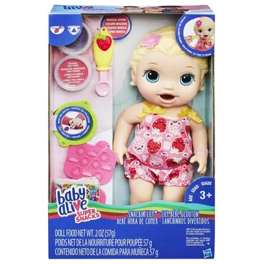 Baby Alive Super Snacks Snackin' Lily (Blonde)