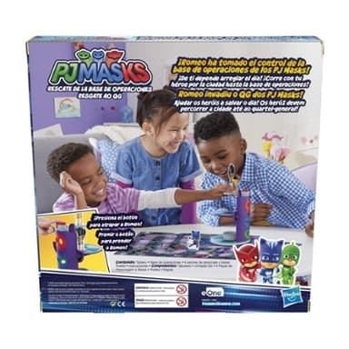 PJ Masks HQ Rescue Board Game for Kids Ages 4+ Fun Preschool Game, Includes 3D Plastic Tower