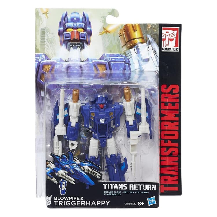 Transformers Generations Titans Return Triggerhappy and Blowpipe