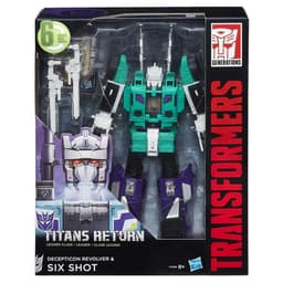 Transformers Generations Titans Return Six Shot and Decepticon Revolver