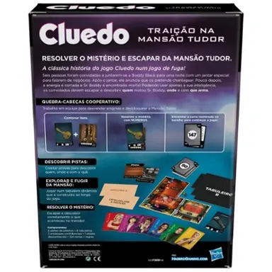 Clue Treachery at Tudor Mansion, An Escape & Solve Mystery Game, Cooperative Family Board Game, Mystery Games for Ages 10+, 1- 6 Players