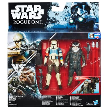 STAR WARS ROGUE ONE FIGURA DE LUXO SHORETROOPER VS BISTAN 9 CM