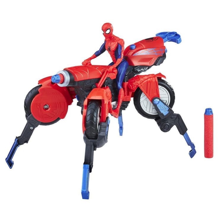 Spider-Man Figür ve Örümcek Motosiklet