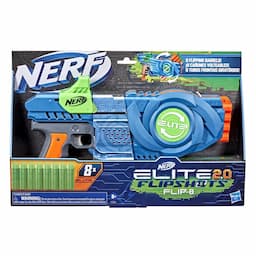 Nerf Elite 2.0 Flipshots Flip-8 Blaster, 8 Dart Barrels Flip to Double Your Firepower, 8-Dart Capacity, 8 Nerf Darts