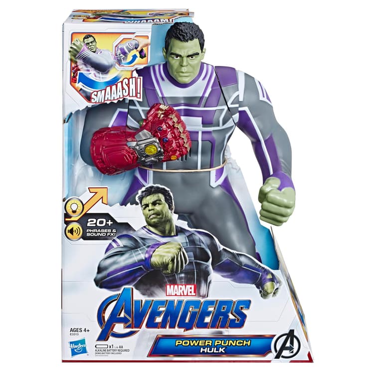 Marvel Avengers: Endgame Power Punch Hulk 13.75-Inch Action Figure
